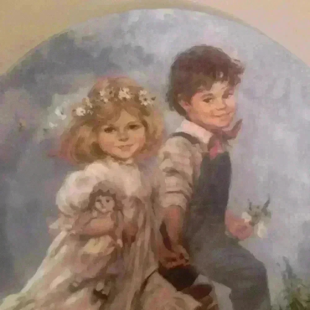 Jack and Jill Reco Mother Goose Collection 1986 vintage collectible plate - Picture 2 of 4